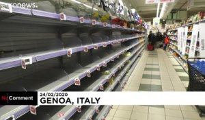 Covid 19 : en Italie, les supermarchés se vident