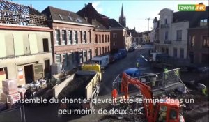 Au fil du chantier d'élargissement de l'Escaut à Tournai
