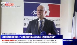 Coronavirus: le directeur général de la Santé annonce 3 nouveaux cas confirmés en France