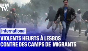 Lesbos: violents affrontements contre la construction de nouveaux camps de migrants