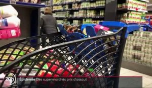 Covid-19 : les supermarchés pris d'assaut