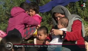 Migrants : la tension monte sur l'île grecque de Lesbos