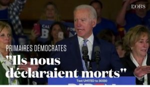 Le vibrant discours de Joe Biden, de retour à l'issue du "Super Tuesday"