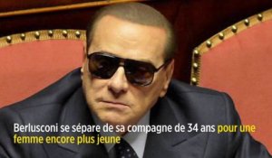 Berlusconi se sépare de sa compagne de 34 ans, Francesca Pascale, pour une femme encore plus jeune