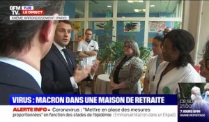 Virus : "Il faut pouvoir tenir", déclare Emmanuel Macron