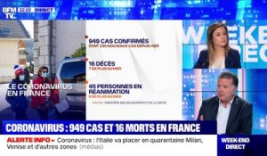 Coronavirus: 949 cas et 16 morts en France - 07/03