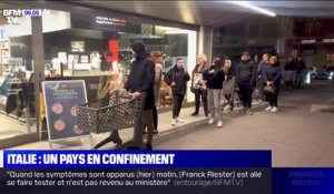 Coronavirus: les Italiens se sont rués dans les supermarchés après les nouvelles mesures de confinement