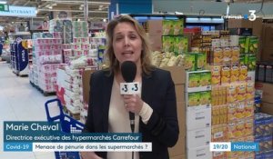 Confinement : « Il n’y pas de risque de pénurie », rappelle la directrice des hypermarchés Carrefour