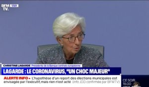 Christine Lagarde: "La propagation du coronavirus a été un choc majeur pour les perspectives de croissance"