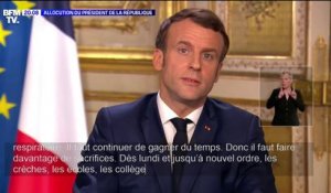 Coronavirus: Emmanuel Macron annonce la fermeture de tous les établissements scolaires dès lundi