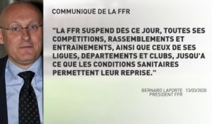 La FFR suspend ses compétitions
