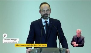 Municipales 2020 et coronavirus : "Nous prendrons les mesures nécessaires" pour le second tour, affirme Edouard Philippe