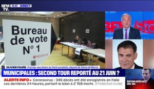 Report du deuxième tour des élections municipales: "il faudra un décret, puis changer la loi", précise Oivier Faure