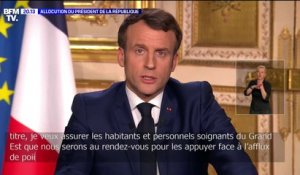 Emmanuel Macron: "un hôpital de campagne du service de santé des armées sera déployé en Alsace"