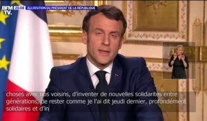 "Restez chez vous" demande Emmanuel Macron aux Français