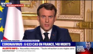 Emmanuel Macron : "les réunions familiales ou amicales ne seront plus permises, se promener, retrouver ses amis dans les parcs, dans la rue, ne sera plus possible"