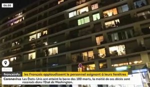 Frissons : Hier soir à 20h, dans plusieurs villes de France, la population a applaudi les personnel soignant depuis les balcons