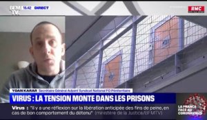 Confinement: l'arrêt des parloirs provoque des "scènes de mutineries" dans des prisons françaises, selon Yoan Karar (FO Pénitentiaire)