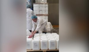 Coronavirus: la sucrerie de Tirlemont a décidé de passer de la production de sucre au gel désinfectant pour les mains