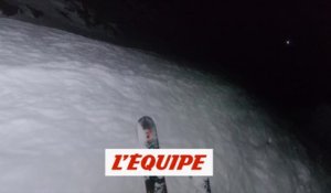 ils descendent le Bec des Rosses de Verbier de nuit - Adrénaline - Ski/snow freeride