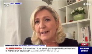 Marine Le Pen juge "honteux" l'appel à la grève de la CGT