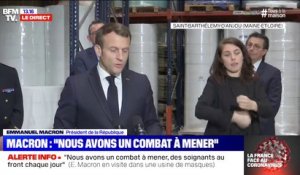 Emmanuel Macron annonce la production de 10.000 respirateurs d'ici mi-mai