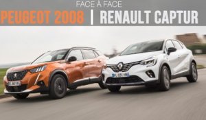 Face à face Peugeot 2008 - Renault Captur (2020)