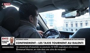 Coronavirus - Avec le confinement, les chauffeurs de taxi ont moins de clients et ont perdu 80% de leur chiffre d'affaires - VIDEO