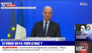Jean-Michel Blanquer salue "la réussite" de l'enseignement à distance