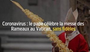 Coronavirus : le pape célèbre la messe des Rameaux au Vatican, sans fidèles