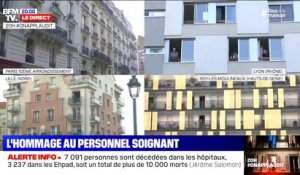 Aux balcons, les Français applaudissent les soignants ce mardi