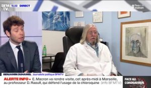 Emmanuel Macron se rend à l'IHU de Marseille pour rencontrer Didier Raoult