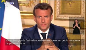 Emmanuel Macron: "Les lieux rassemblant du public resteront fermés" après le 11 mai