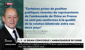 L'ambassadeur de Chine à Paris convoqué pour «certains propos» liés au coronavirus
