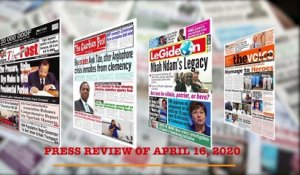 CAMEROONIAN PRESS REVIEW OF APRIL 16, 2020