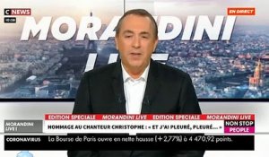 EXCLU - Michel Drucker rend hommage au chanteur Christophe dans "Morandini Live" sur CNews et Non Stop People