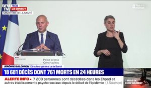 Jérôme Salomon: "Nous avons un excès de mortalité de 59,6% pour la semaine du 30 mars au 5 avril"