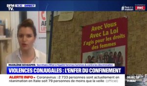 Violences conjugales: "On a 5 fois plus de signalements sur la plateforme du gouvernement", déclare Marlène Schiappa