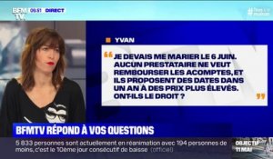 Je devais me marier le 6 juin, mais aucun prestataire ne veut me rembourser les acomptes, ont-ils le droit? BFMTV répond à vos questions