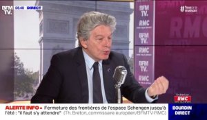 Thierry Breton pense qu'il faudrait une enveloppe de 1600 milliards d'euros au niveau européen pour sortir de la crise du coronavirus