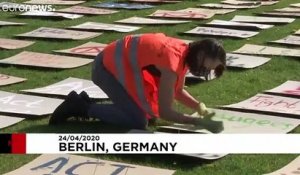 Un "climate protest" à Berlin... sans manifestants