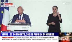 Jérome Salomon sur le dépistage du coronavirus: "Nous en sommes désormais à plus de 40.000 tests PCR par jour"