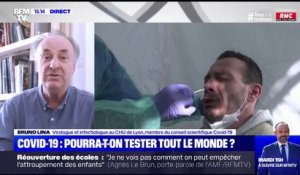 Bruno Lina (membre du conseil scientifique Covid-19): "Les tests ne peuvent pas être utilisés pour faire un diagnostic"