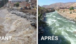 Au Pérou, une rivière auparavant troublée par la pollution devient limpide grâce à l'absence de déchets