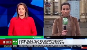 Clin d'oeil: Quand une journaliste de RT se prend un orage en plein direct et a du mal à garder les yeux ouverts... -