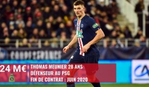 Ligue 1 : top 20 des joueurs en fin de contrat