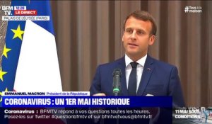 Emmanuel Macron: "Je veux rendre hommage à l'ensemble du monde agricole qui a tenu"
