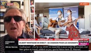 Coronavirus: Gilbert Montagné présente dans "Morandini Live" sur CNews et Non Stop People sa chanson dédiée aux soignants: "Si vous nous aidez" - VIDEO