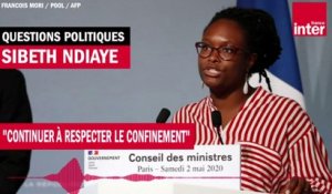 Sibeth Ndiaye, porte-parole du gouvernement : "Continuer ensemble à respecter le confinement"