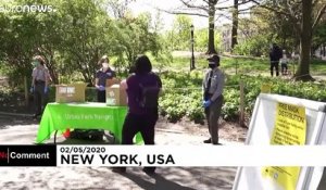 Coronavirus aux Etats-Unis : distribution de masques gratuits à New York